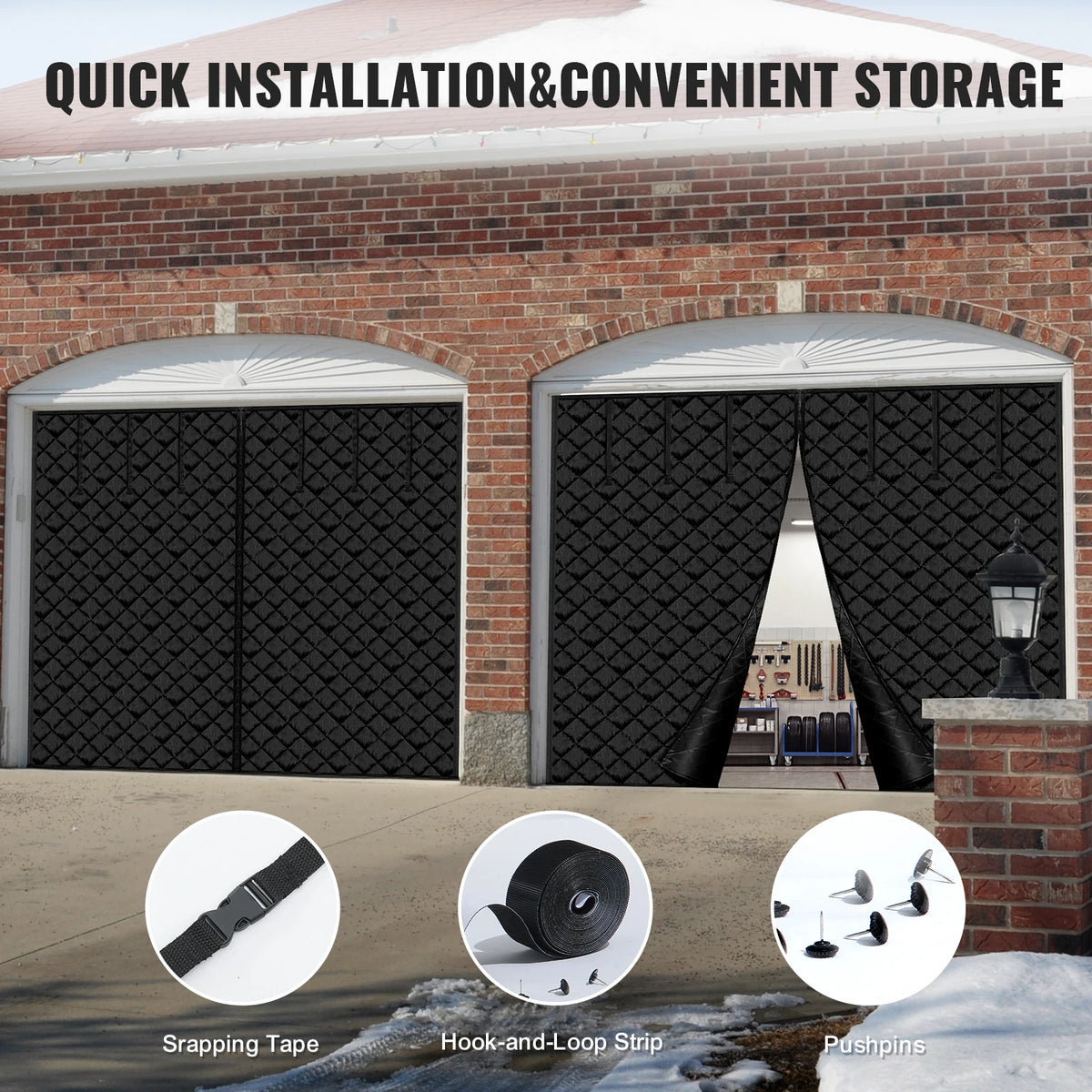 Magnetic Thermal Garage Door Insulation Screen With Oxford Fabric