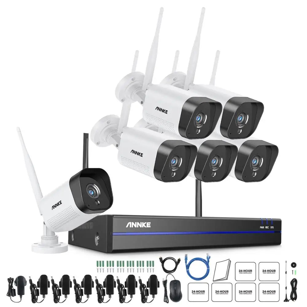 ANNKE WS300 WiFi Surveillance System 5MP NVR And 3MP Cameras