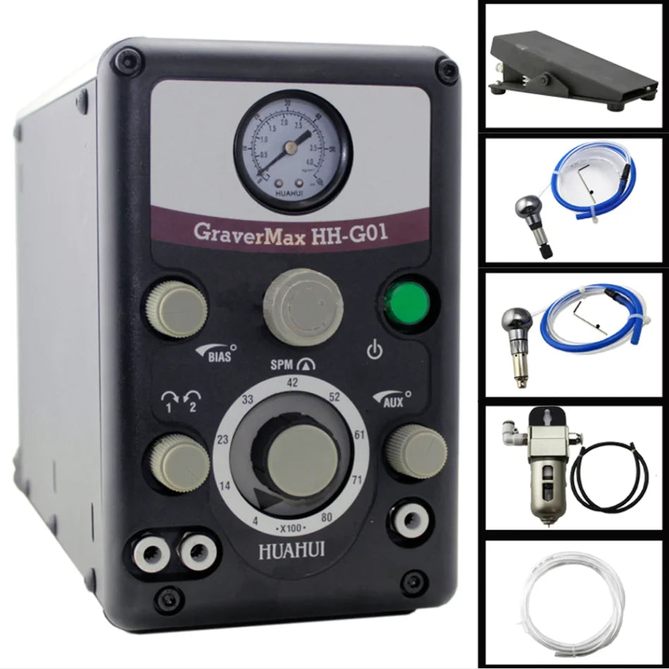 PHYHOO Pneumatic Engraver Air Engraving Machine Jewellery Making Tools