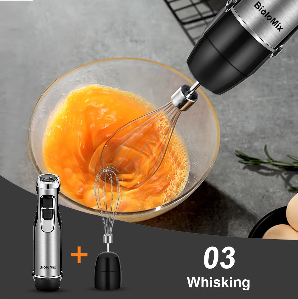 Biolomix 4 in 1 1200W Immersion Blender With Chopper