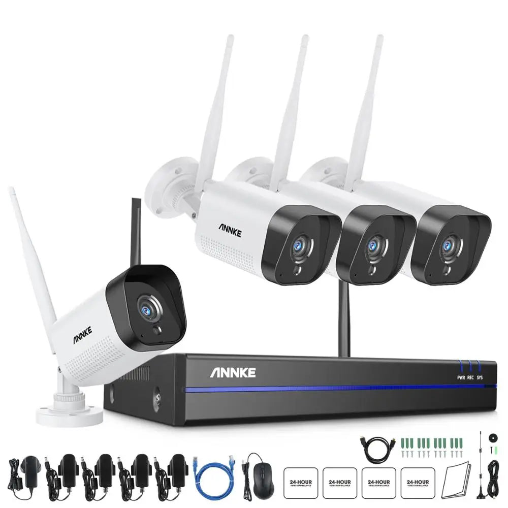 ANNKE WS300 WiFi Surveillance System 5MP NVR And 3MP Cameras