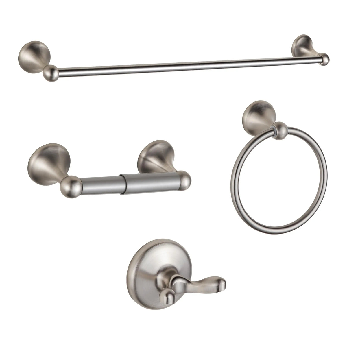 Modern Metal Bathroom Hardware Set Wall Mount Towel Bar Set