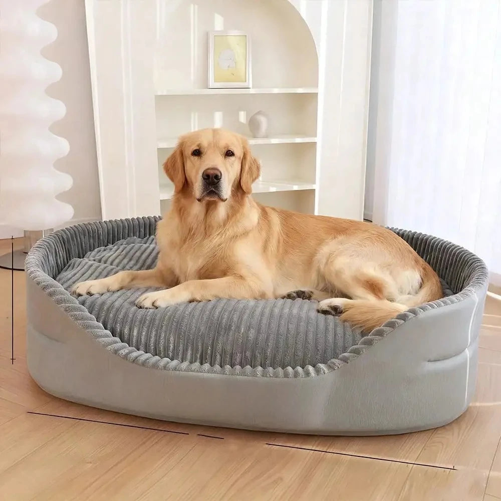 Soft Cotton Pet Bed For Dogs And Cats With Thick Padding