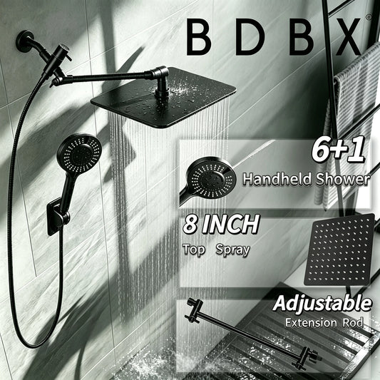 Stainless Steel Multifunctional Wall Mount Shower Set With Handheld
