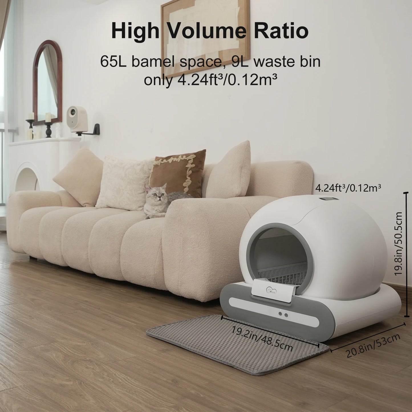 DOEL Self Cleaning Cat Litter Box With App Control And WiFi