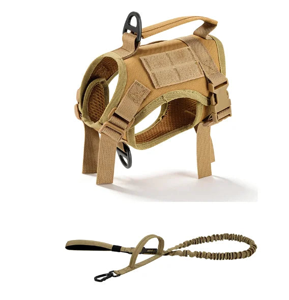 Tactical Cat Harness Leash Set Adjustable Soft Mesh Vest