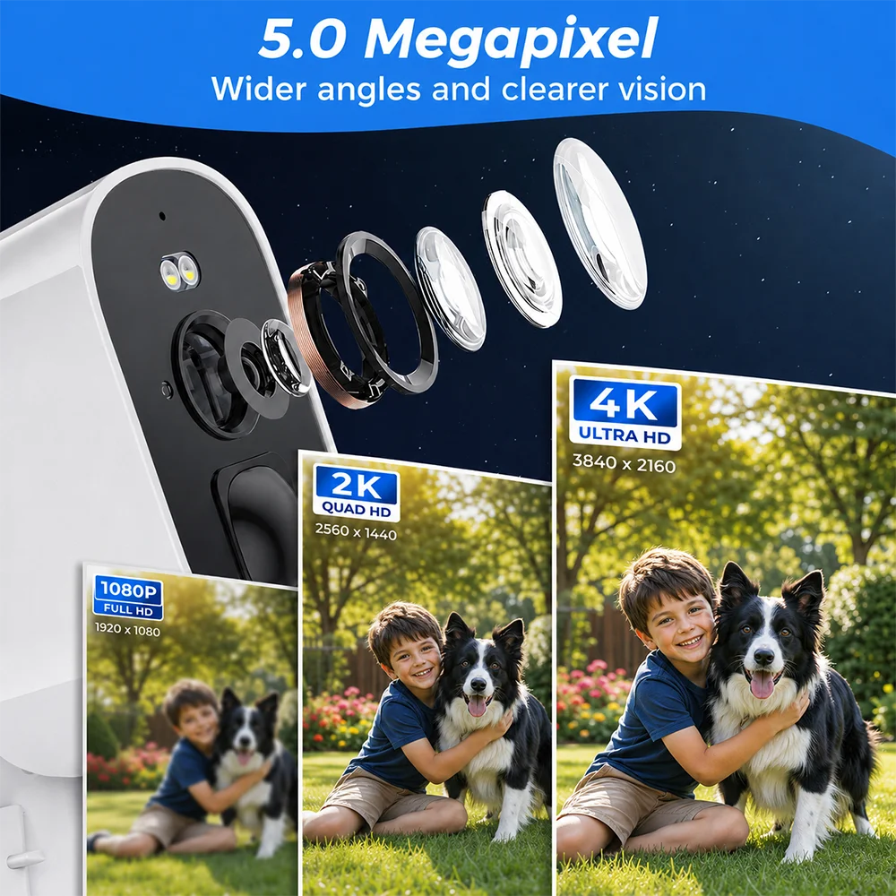 VStarcam 4K Wireless Outdoor Security Camera With PIR Motion Detection