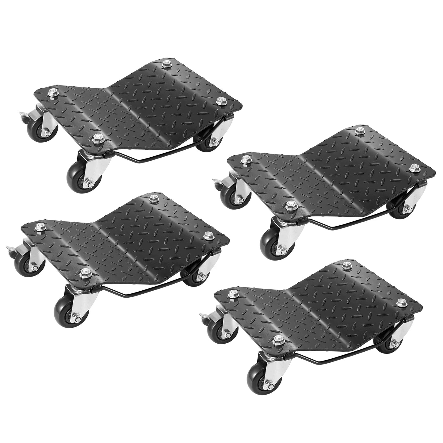 SucceBuy Wheel Dollies For Car Tires With 4 Casters 1500lb Capacity