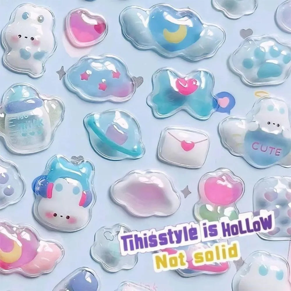 3D Puffy Stickers Kawaii Decor Pack for Phone Case Notebook