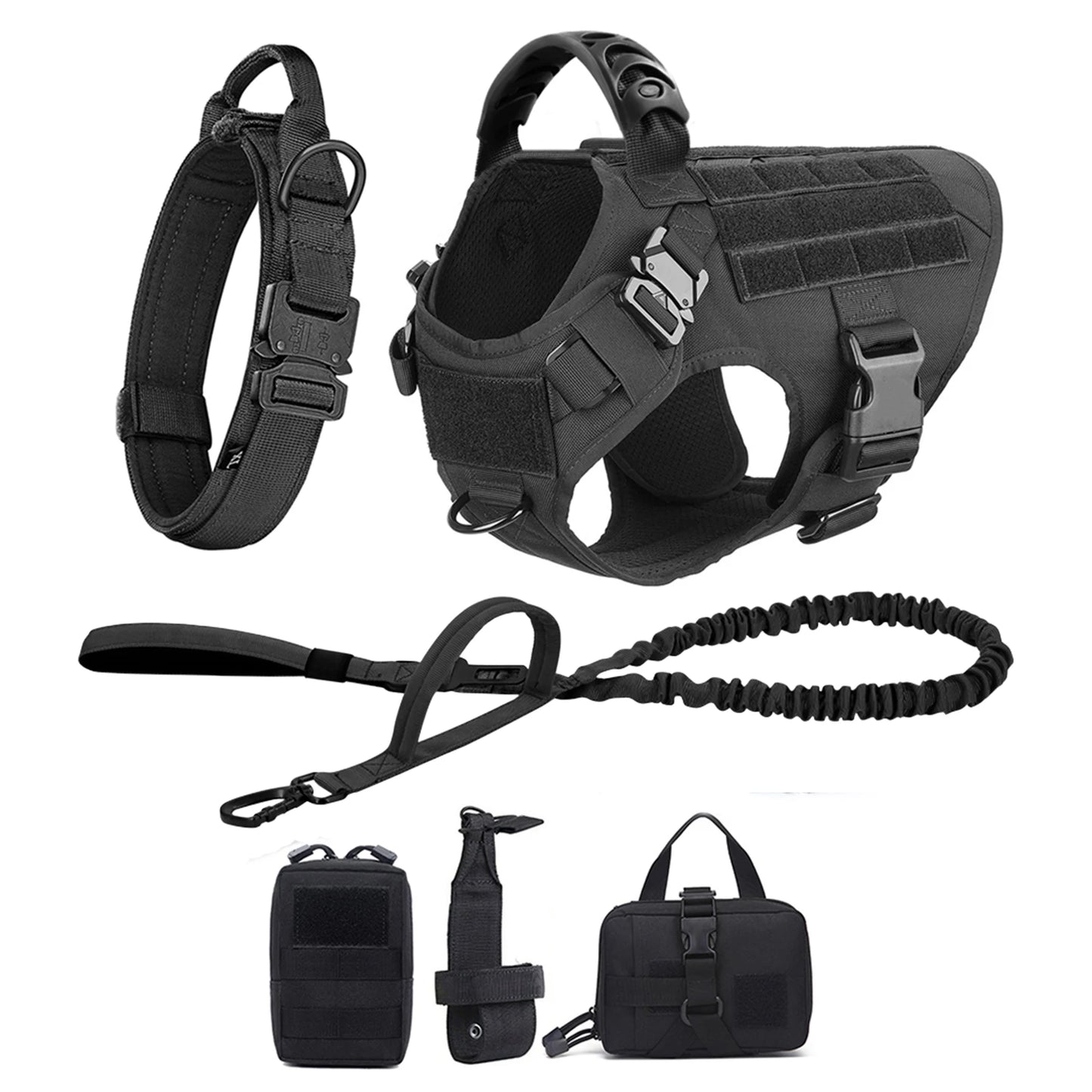 Nylon Dog Harness and Leash Set for Large Dogs Training Vest