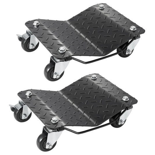 SucceBuy Wheel Dollies For Car Tires With 4 Casters 1500lb Capacity