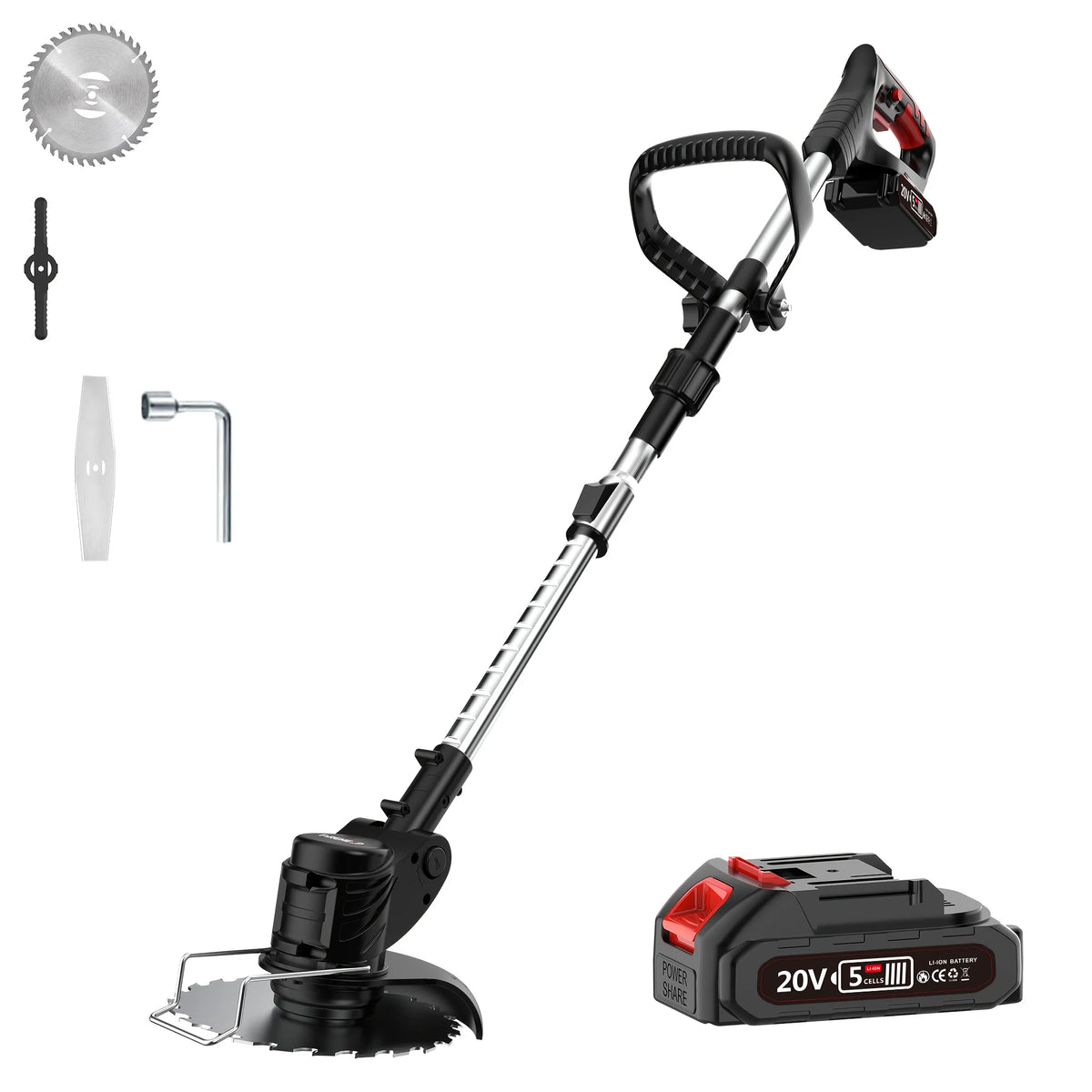 Firehelp Portable Cordless Electric Lawn Mower And Trimmer