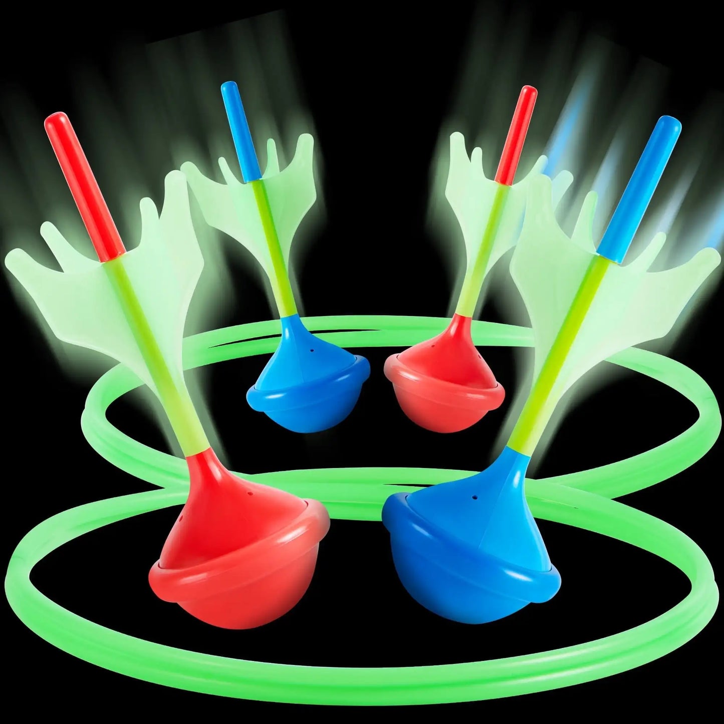 Joyfy Glow In The Dark Lawn Darts Game Set For Kids And Adults