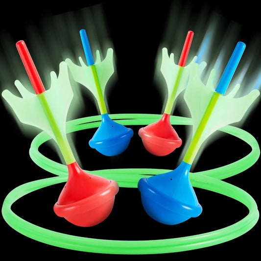 Joyfy Glow In The Dark Lawn Darts Game Set For Kids And Adults