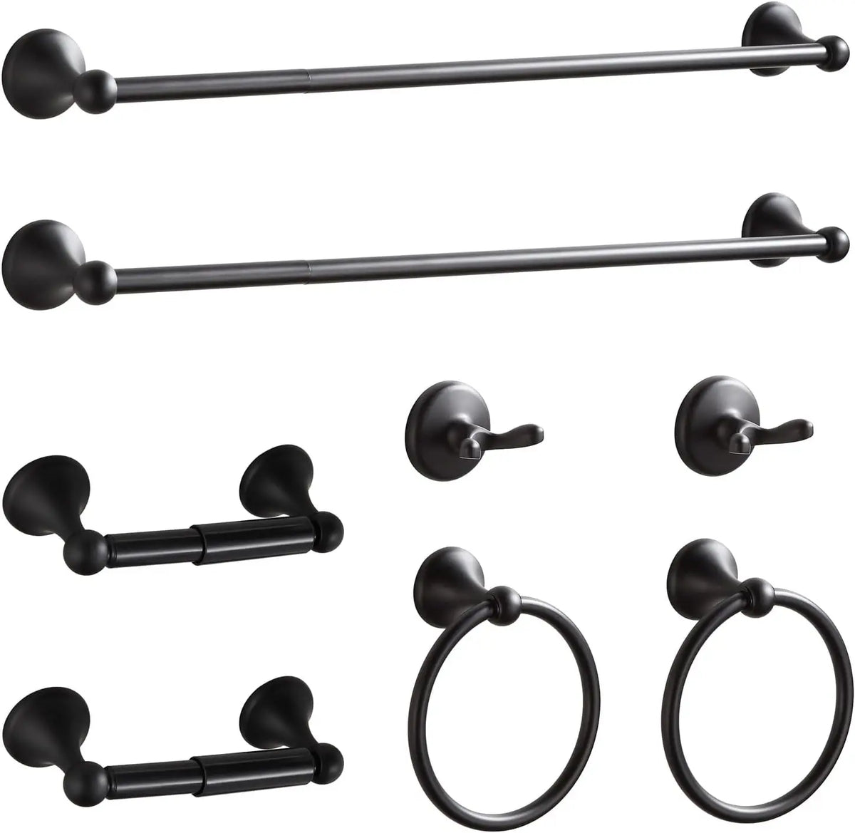 Modern Metal Bathroom Hardware Set Wall Mount Towel Bar Set