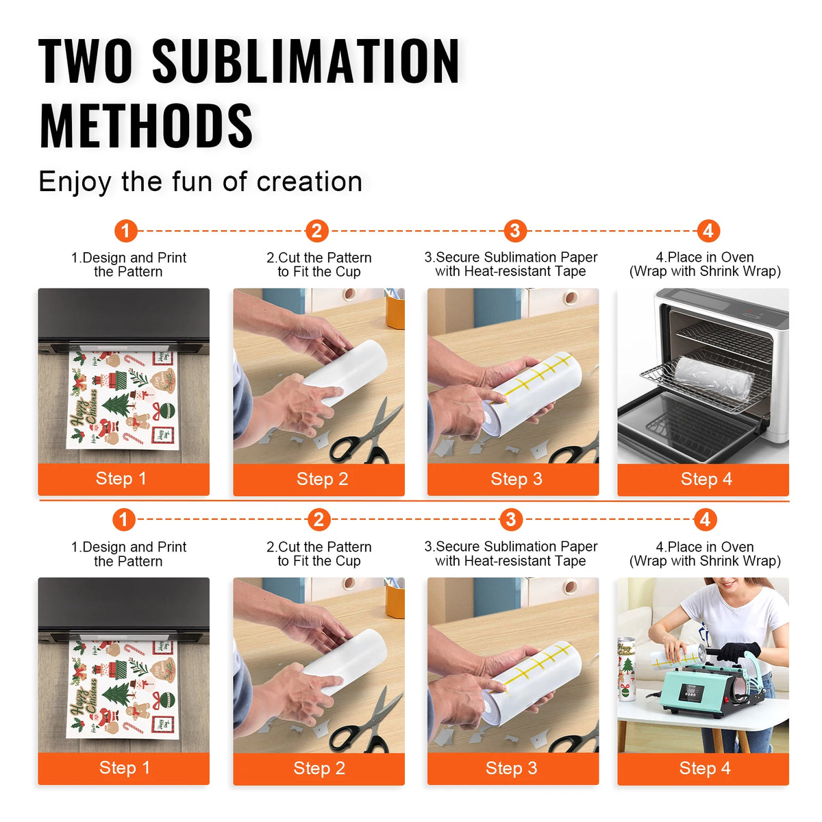 SucceBuy Straight Sublimation Tumblers Insulated Stainless Steel Double Wall