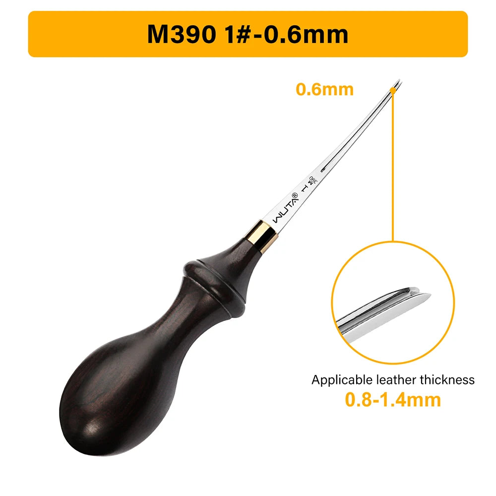 WUTA Leather Edge Beveler Pro Skiving Tool M390 DC53 Handle