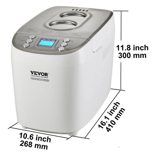 SucceBuy 15 Function Automatic Bread Maker With Gluten Free Settings