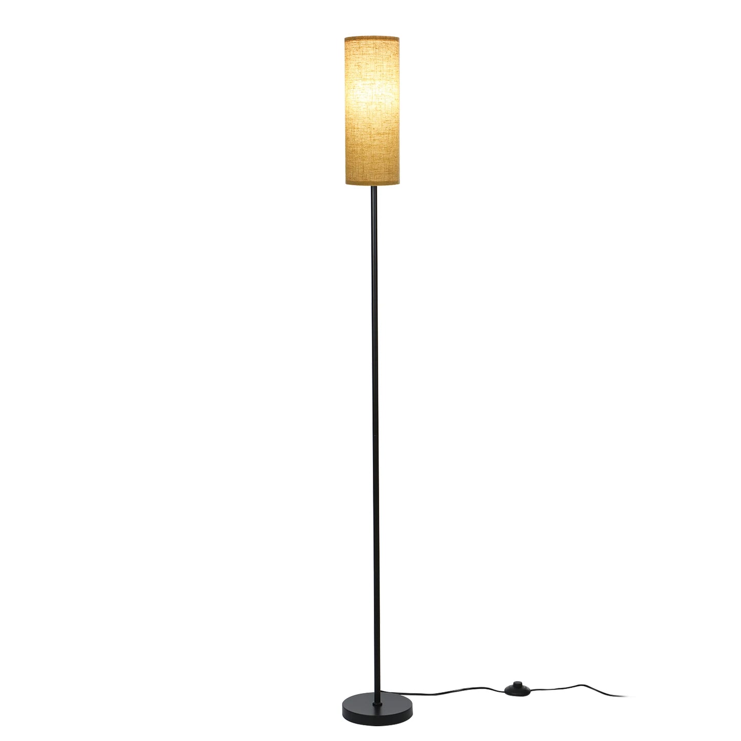 Modern Solar Floor Lamp Standing Light With Switch