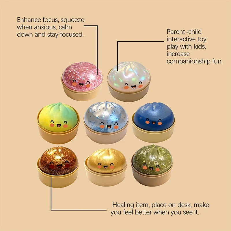 Simulation Flash Dumpling Pressure Ball Slow Rebound Stress Relief Toy
