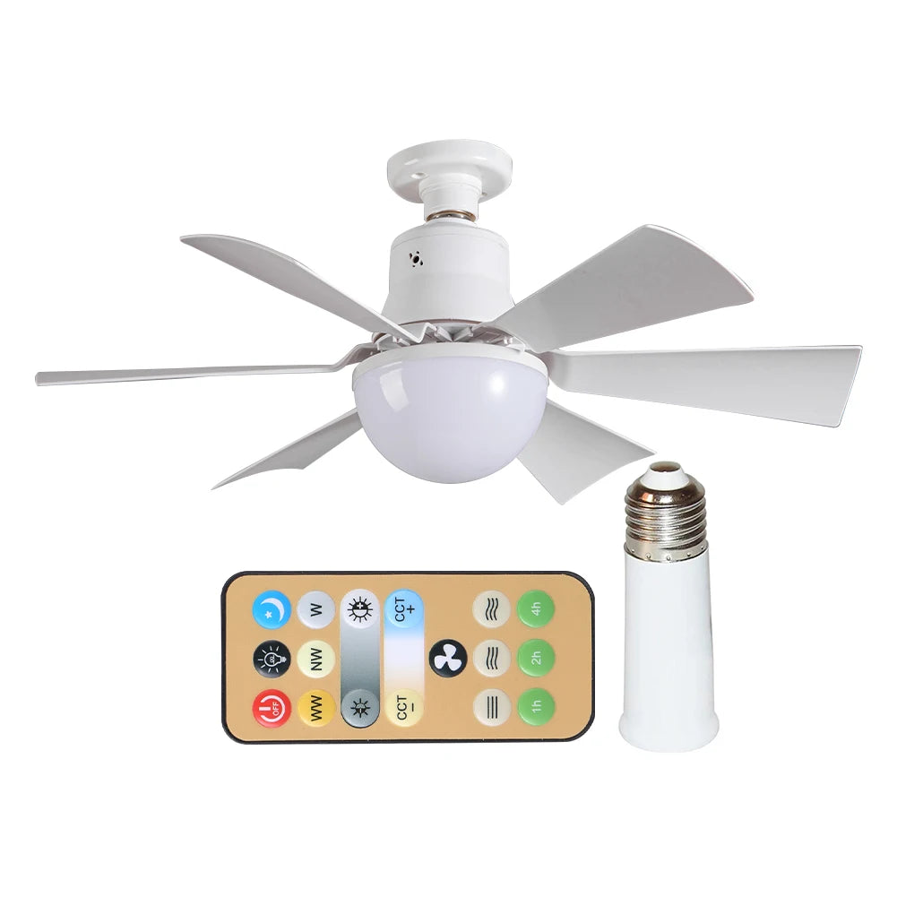 Sikiwind Ceiling Fan With Remote And Dimmable Light