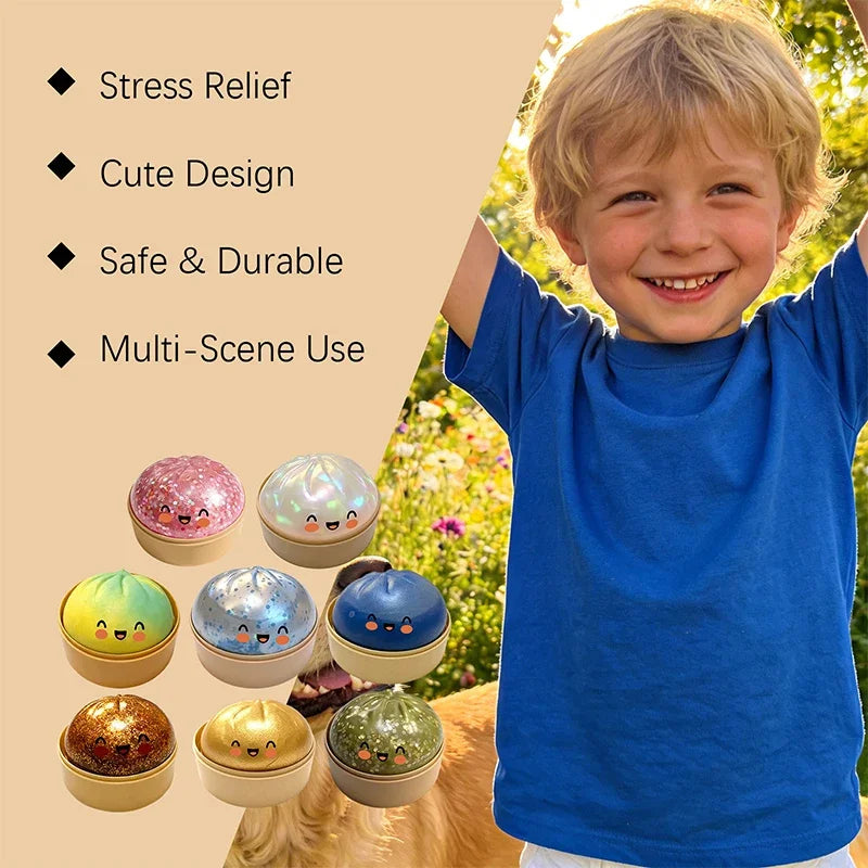 Simulation Flash Dumpling Pressure Ball Slow Rebound Stress Relief Toy