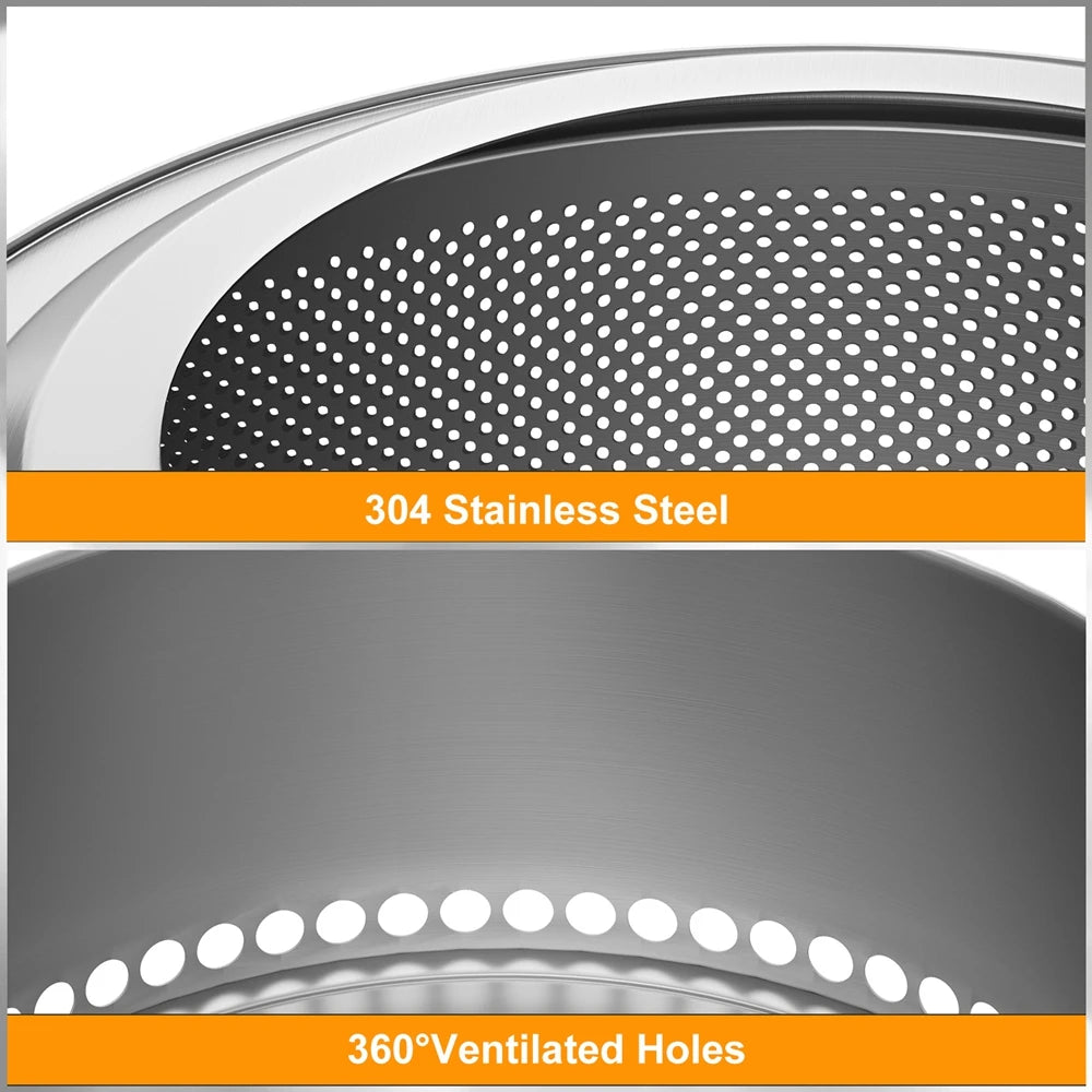 Smokeless Outdoor Fire Pit Stove Stainless Steel Camping Chiminea