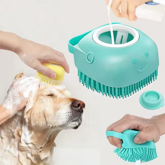 Soft Silicone Pet Bath Massage Brush For Dogs And Cats