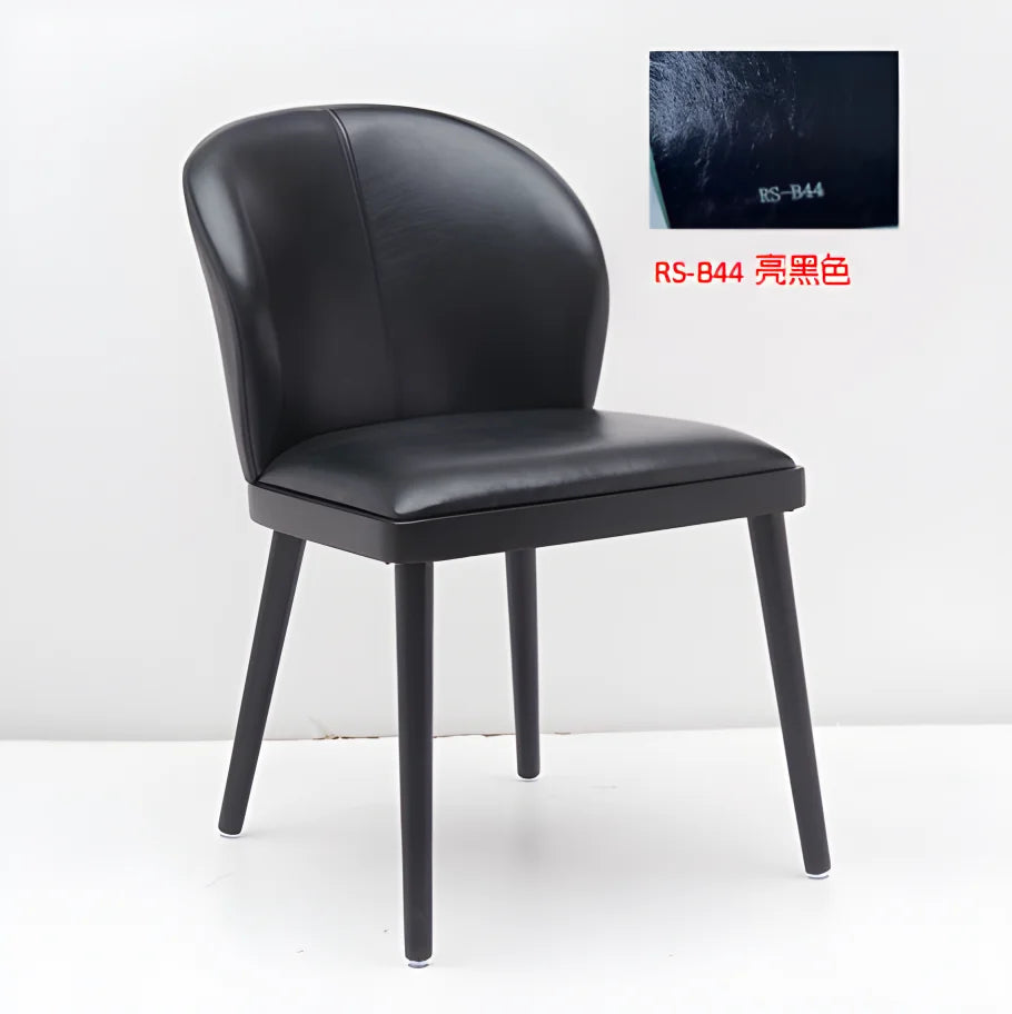 HiMISS Modern Upholstered Dining Chairs With Ergonomic Wood Legs