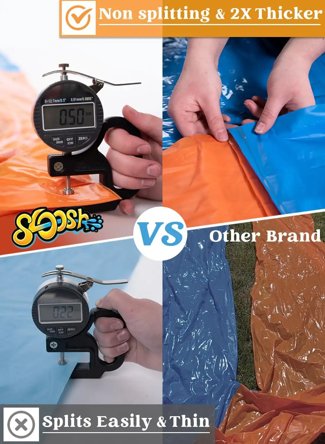 Joyfy Water Slide With Sprinkler And Bodyboards For Kids