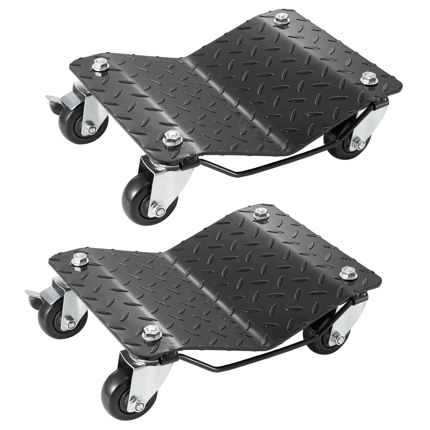 SucceBuy Wheel Dollies For Car Tires With 4 Casters 1500lb Capacity