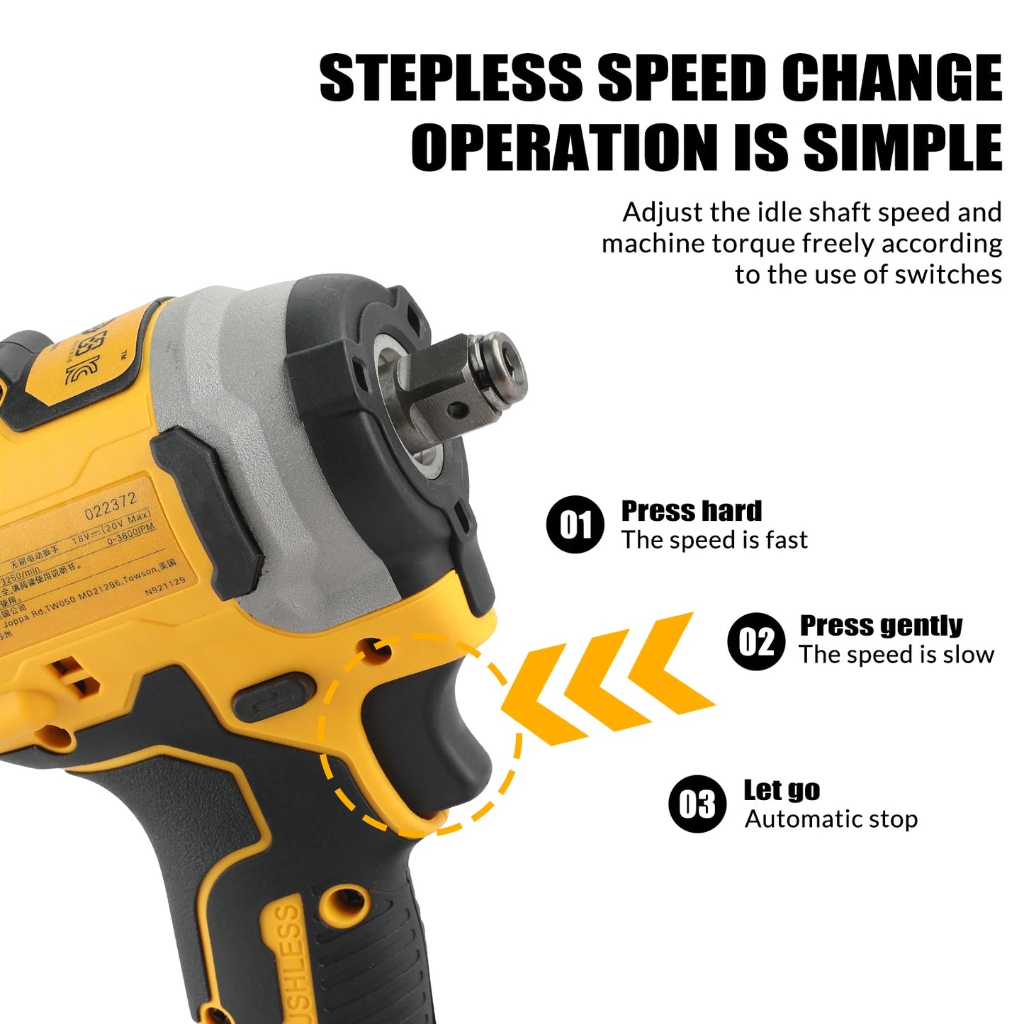 DEWALT DCF850 20V Max Brushless Impact Driver One Quarter Hex