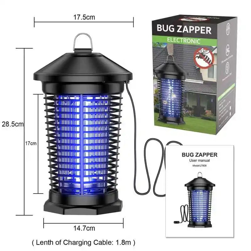 Outdoor Waterproof Electronic Bug Zapper Mosquito Killer Lantern