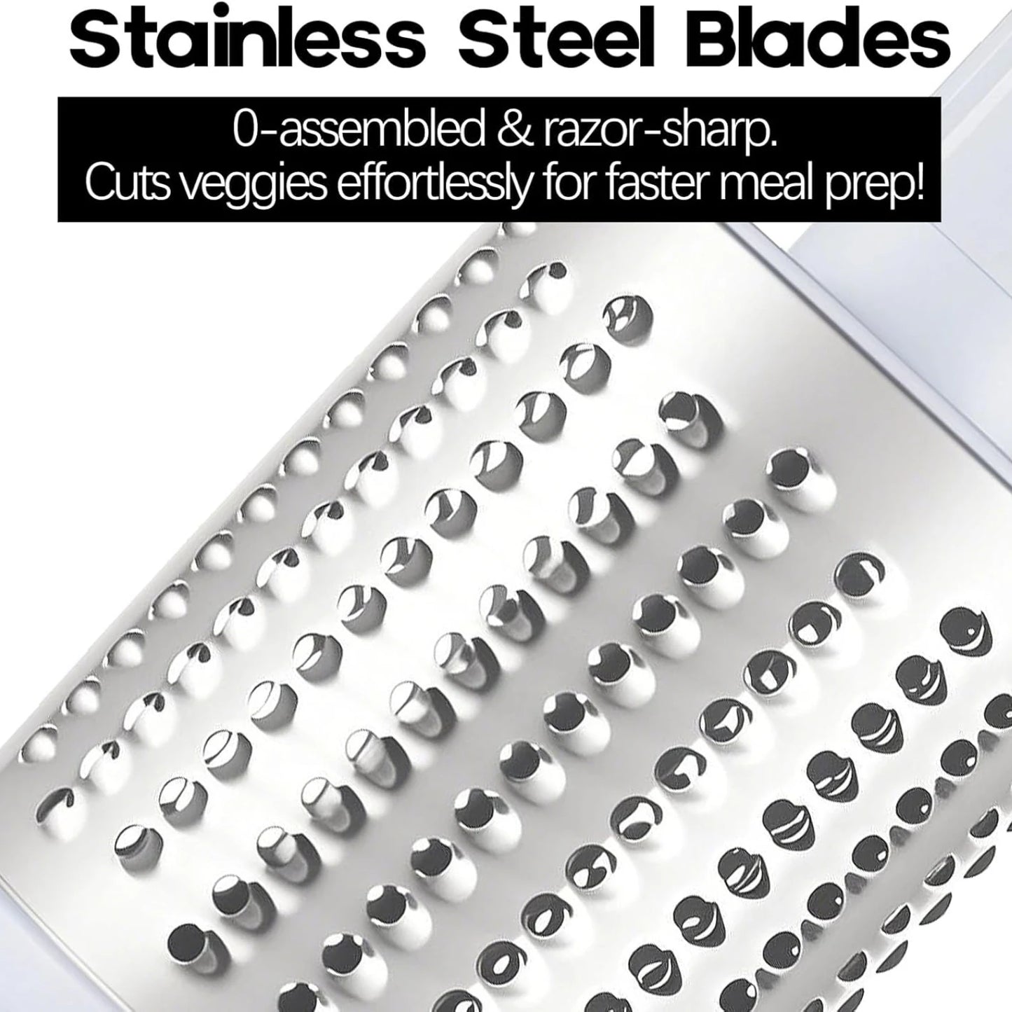 SHFY Stainless Steel Rotary Drum Grater 3 In 1 Slicer