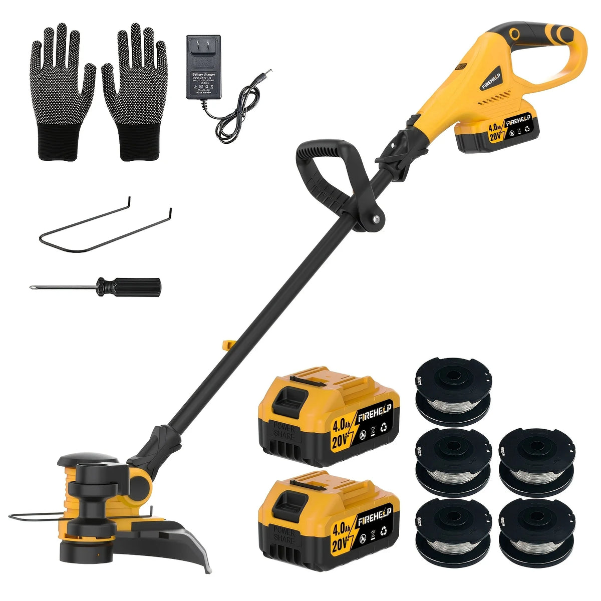Firehelp 21V Cordless 3in1 Trimmer Edger And Lawn Mower