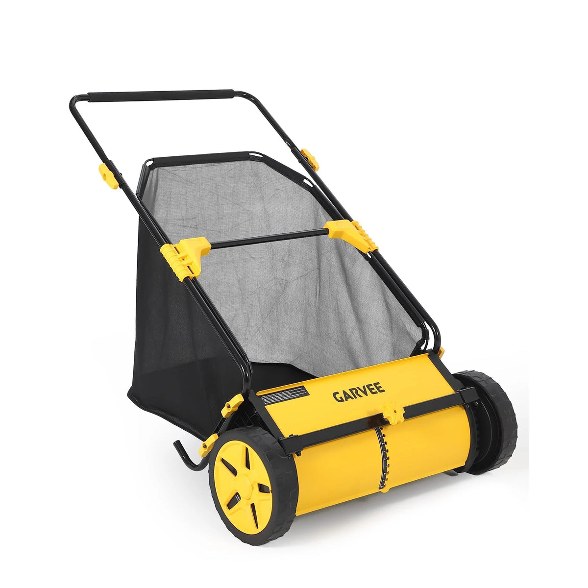 HiMISS Push Lawn Sweeper With Collection Bag And Four Brushes
