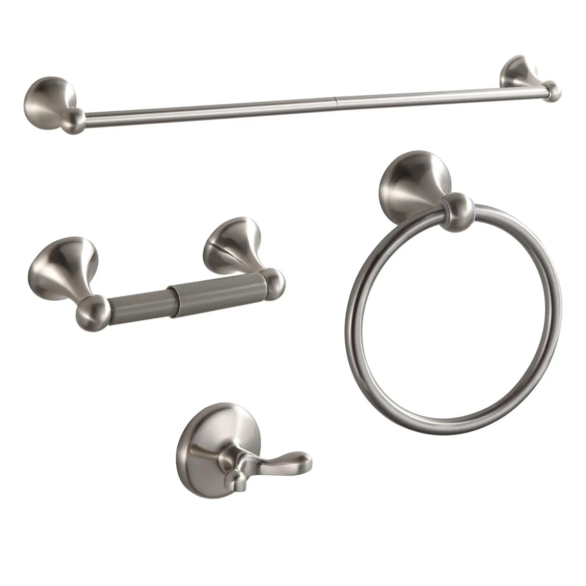 Modern Metal Bathroom Hardware Set Wall Mount Towel Bar Set