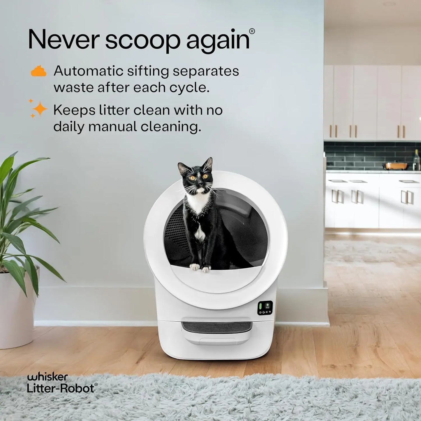 Litter-Robot Evo Automatic Self-Cleaning Cat Litter Box Odor Control