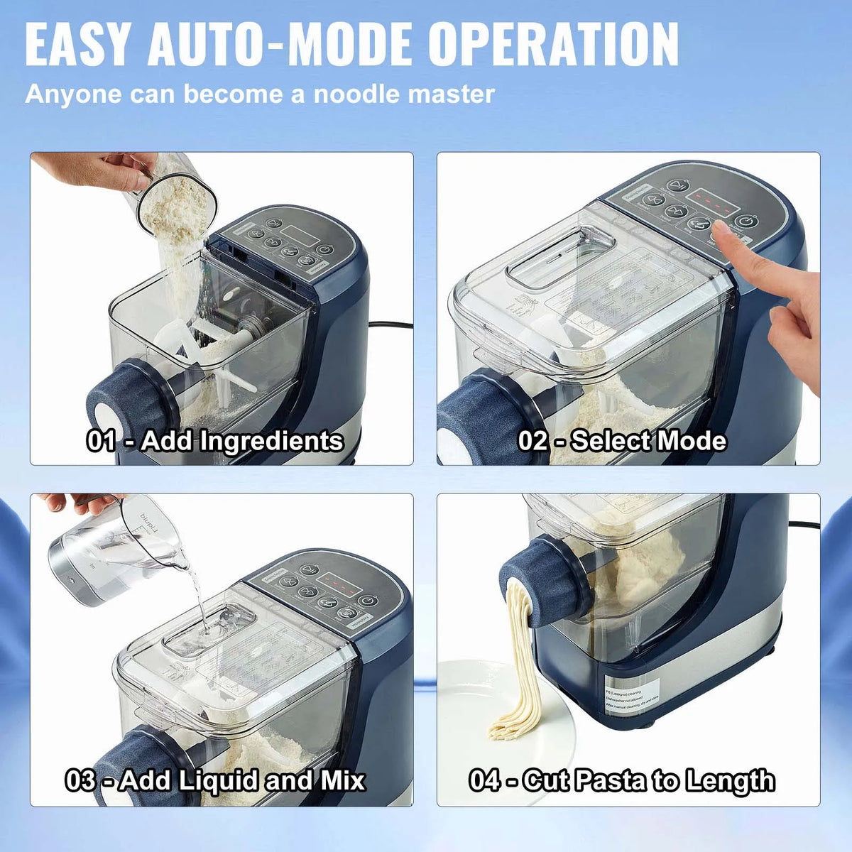 SucceBuy Automatic Electric Pasta Noodle Maker Machine