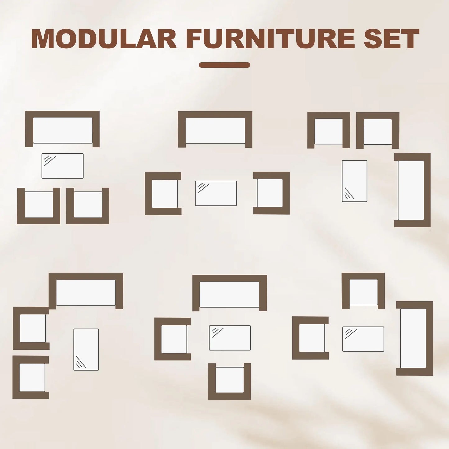 HiMISS Outdoor Patio Furniture Set Rattan Cushioned Sofa Glass Table
