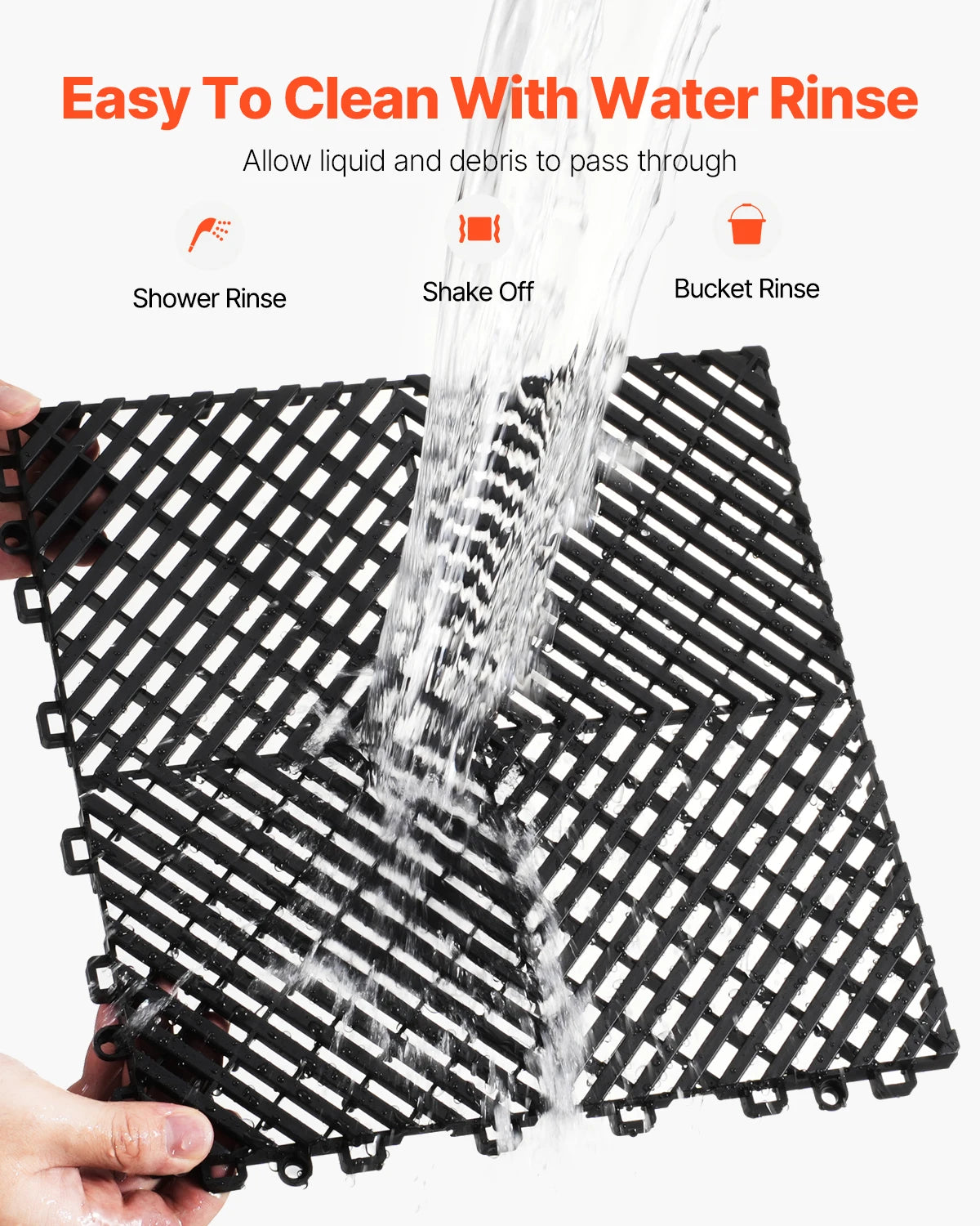 Non Slip Interlocking Drainage Floor Mats And Shower Tiles