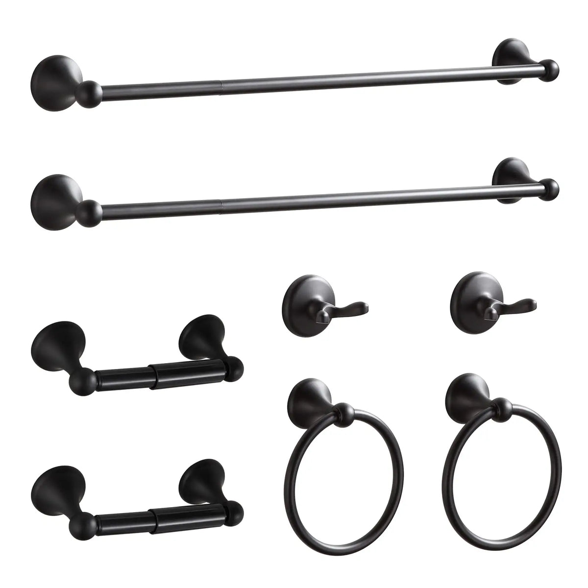 Modern Metal Bathroom Hardware Set Wall Mount Towel Bar Set