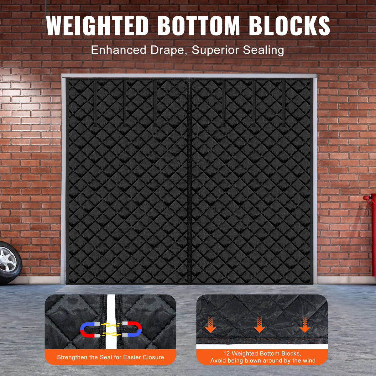 Magnetic Thermal Garage Door Insulation Screen With Oxford Fabric