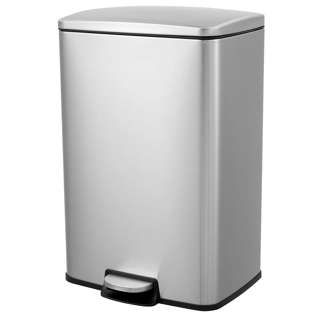 HiMISS Fingerprint Proof Pedal Trash Bin Stainless Steel