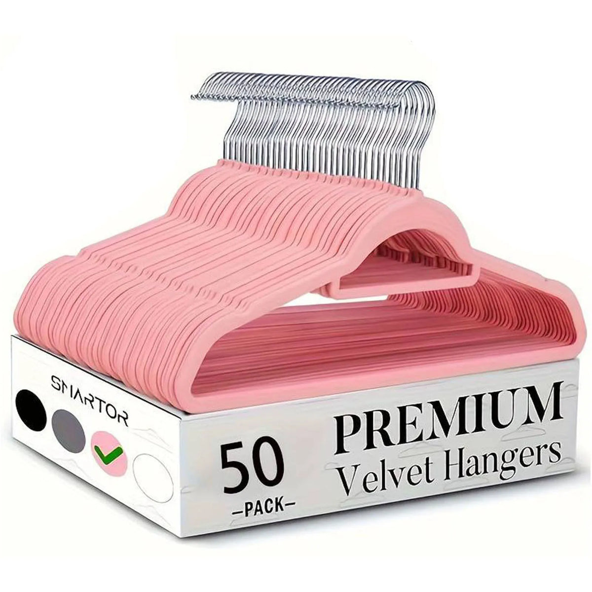 Premium Flocked Velvet Clothing Hangers With Rotating Hooks