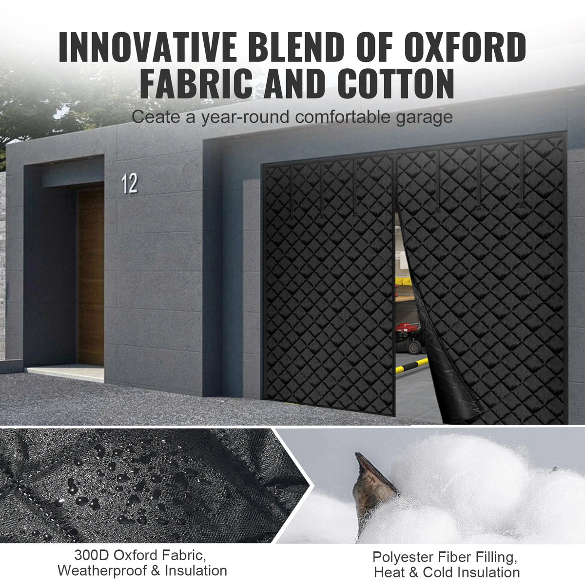 Magnetic Thermal Garage Door Insulation Screen With Oxford Fabric