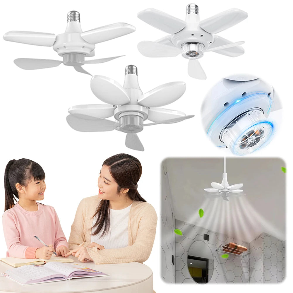 Sikiwind Modern Ceiling Fan With Led Light And Remote
