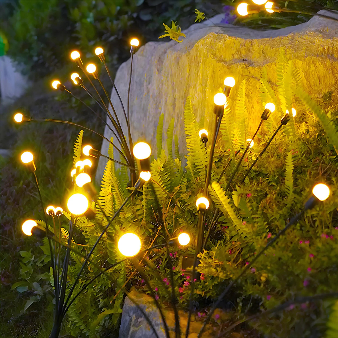 Solar Firefly Lights LED Outdoor Garden Decorative Waterproof Lights