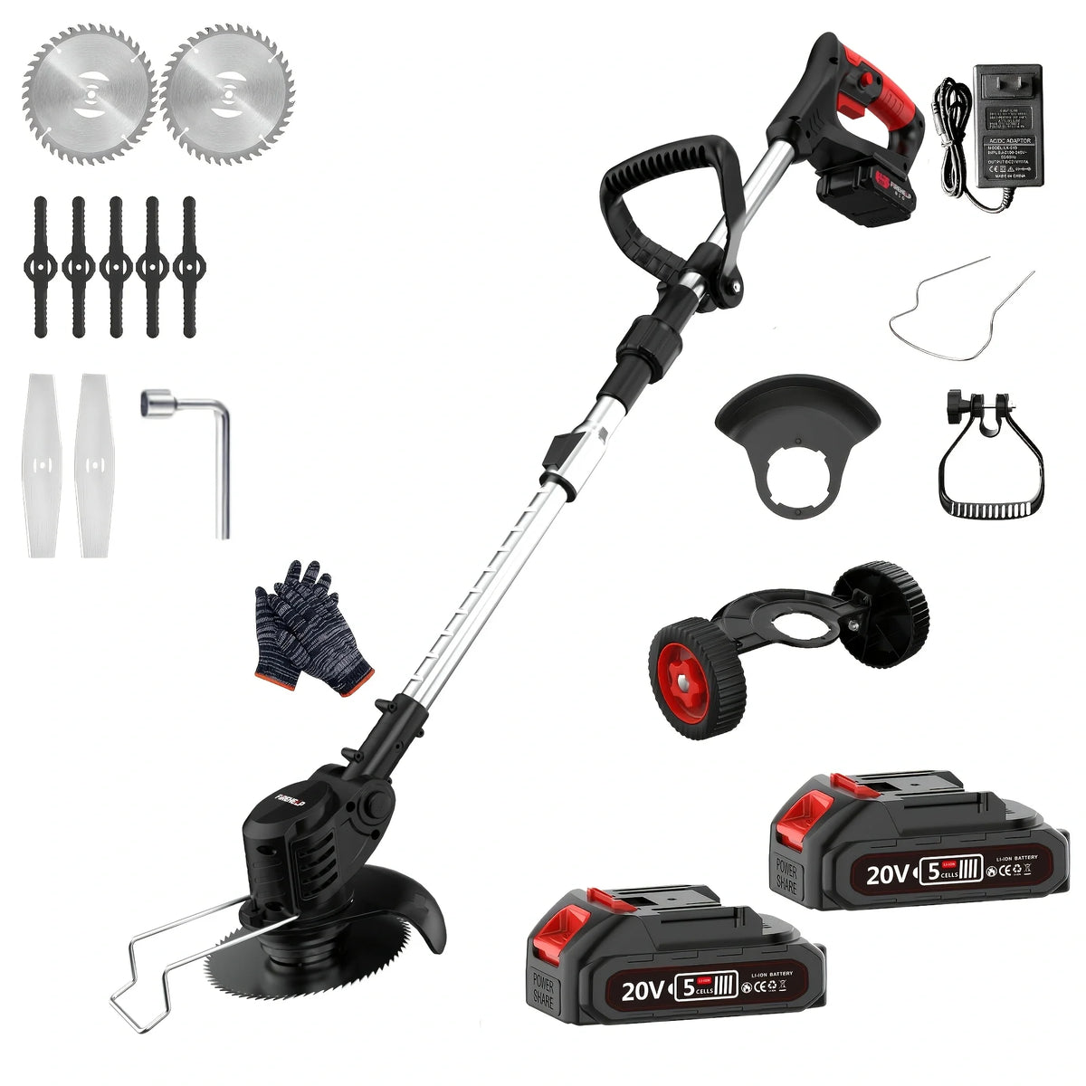 Firehelp Portable Cordless Electric Lawn Mower And Trimmer