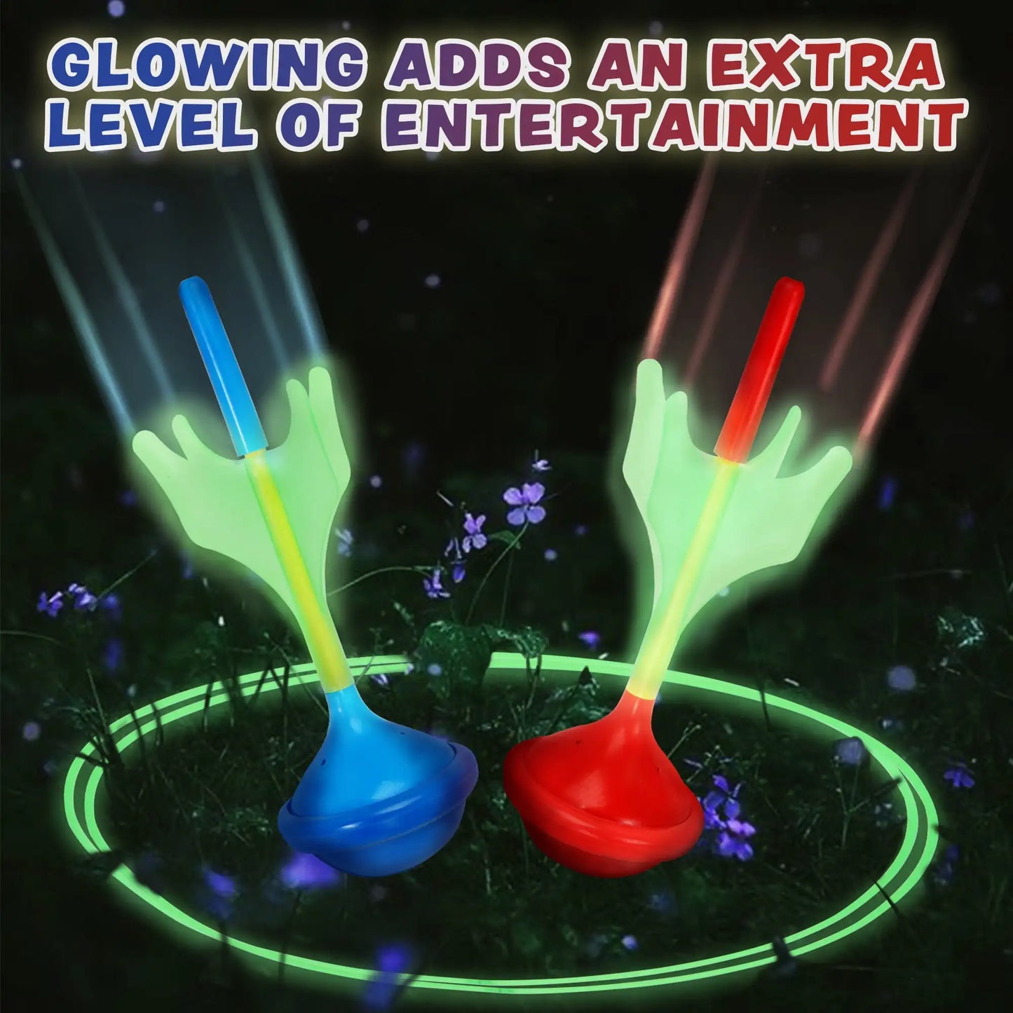 Joyfy Glow In The Dark Lawn Darts Game Set For Kids And Adults